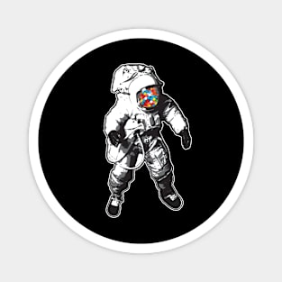 Gumball Spaceman Street Art Magnet